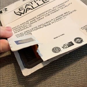 Russell gamecock brown trifold men wallet